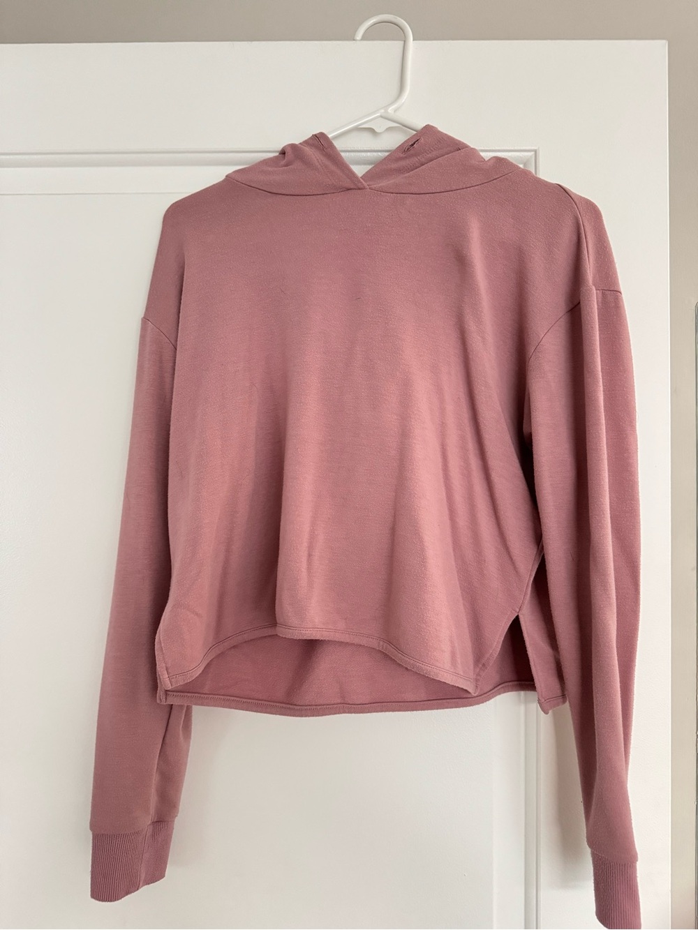 Garage Mauve Hooded Cropped Pullover